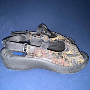 Wolky Women’s Size 42 Jewel Sandals Multicolor Adjustable‎ Strappy Comfort Shoes